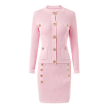 Load image into Gallery viewer, ELLA Pink Sweater Skirt Set