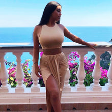 Load image into Gallery viewer, KARLA Crop Top Skirt Set
