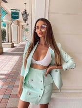 Load image into Gallery viewer, Sasha Mint Skirt Suit
