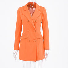 Load image into Gallery viewer, Nora Orange Blazer Dress
