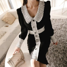 Load image into Gallery viewer, Samantha Black Collared Dress
